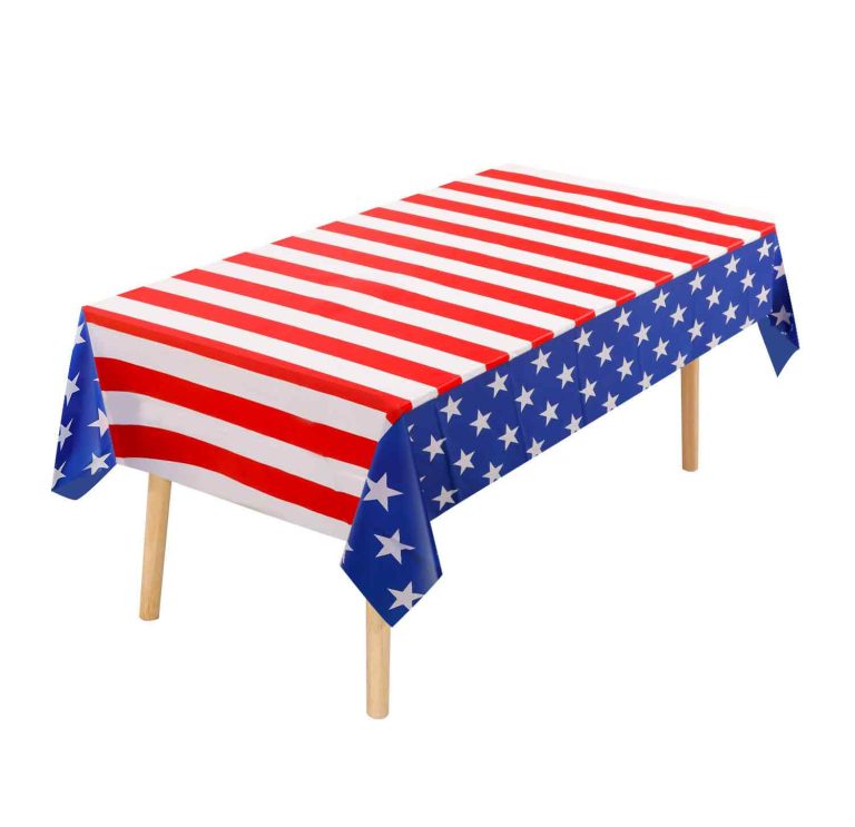American flag plastic tablecloth