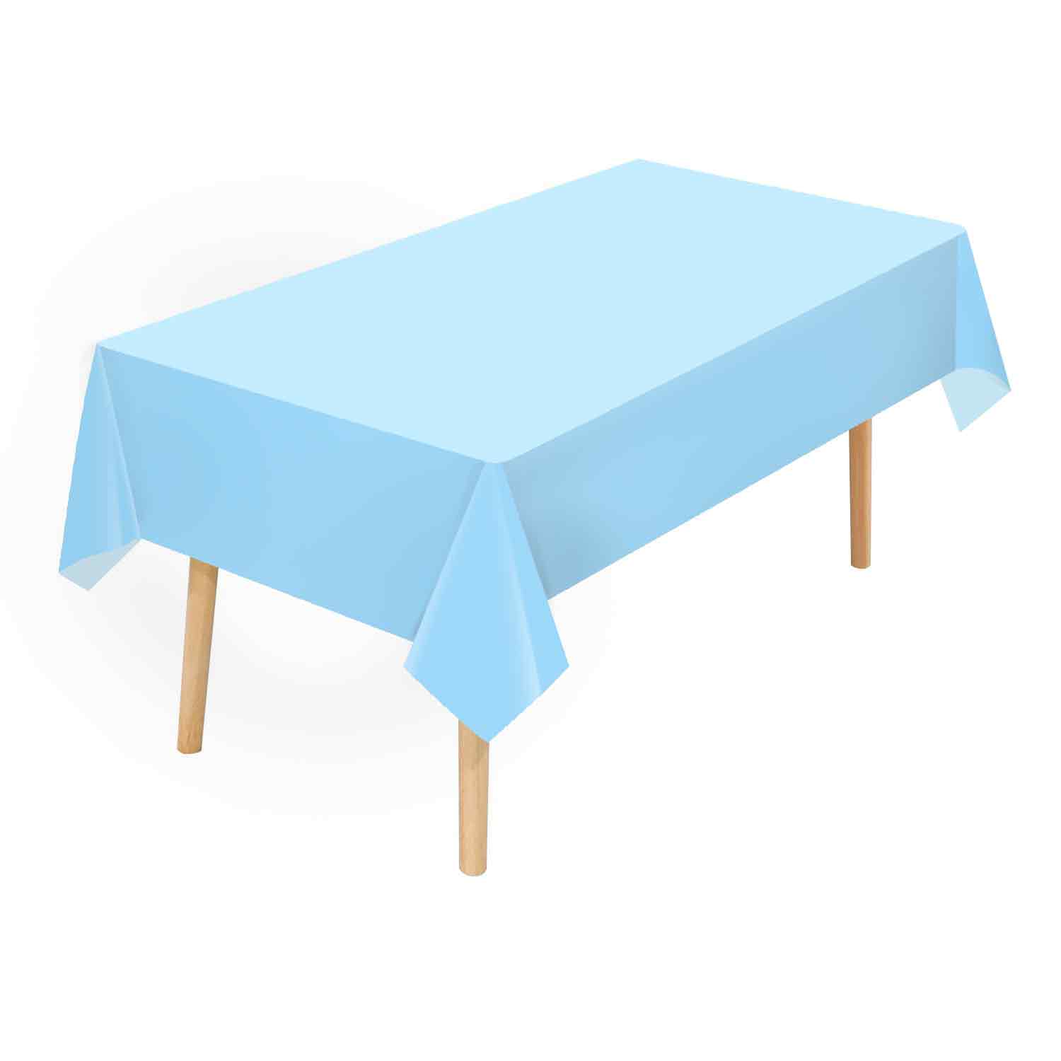 Wholesale Light Blue plastic tablecloth Manufacturer