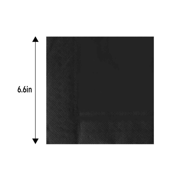 Black napkins