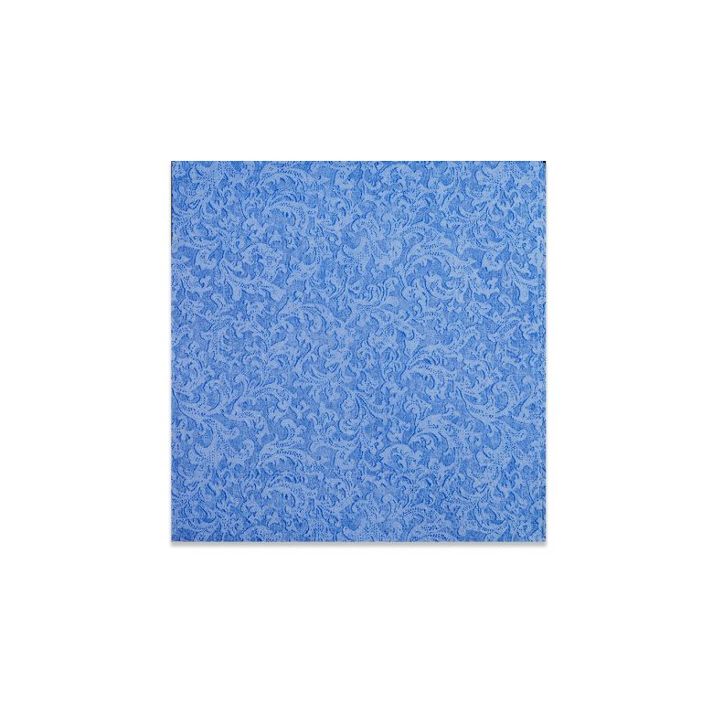 Blue Damask Embossed Napkins