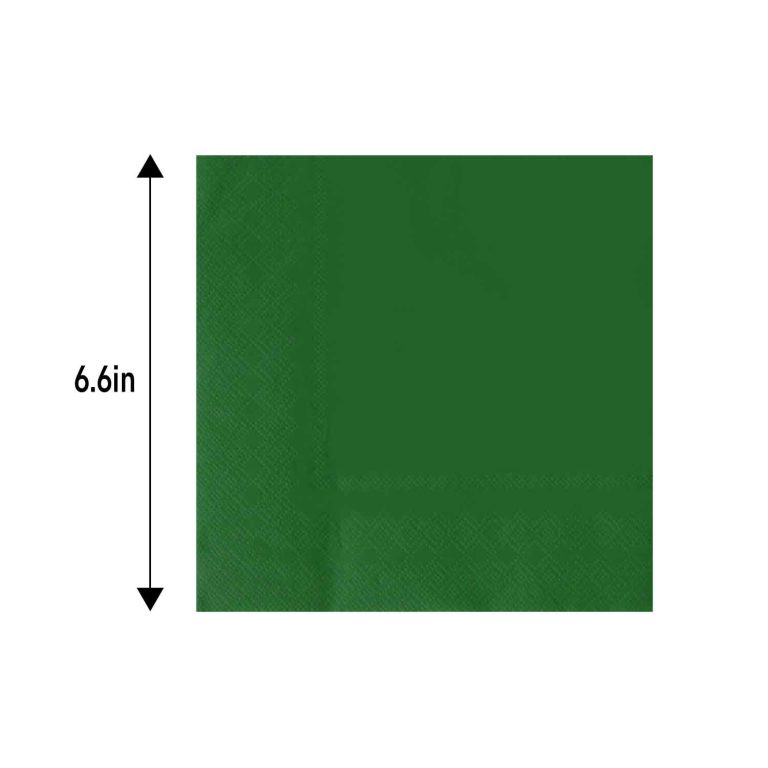 Green napkins