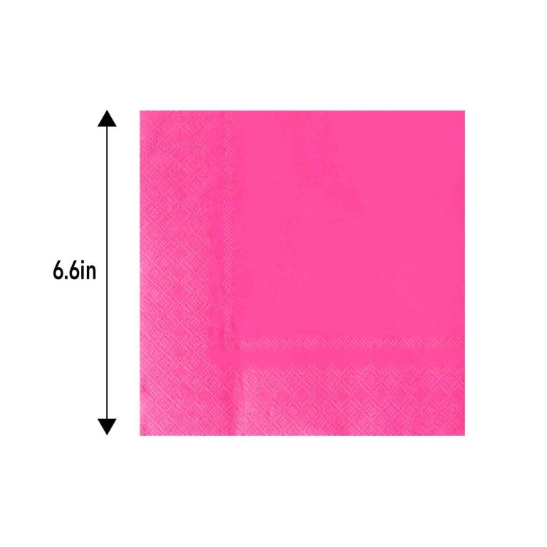 Hot pink napkins