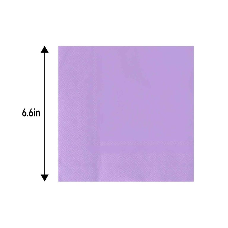 Purple napkins