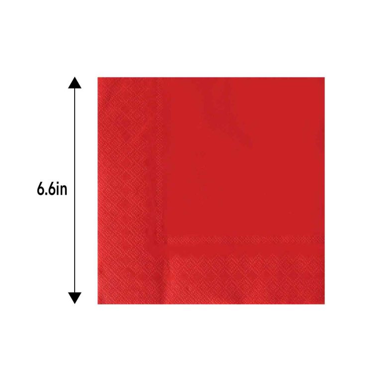 Red napkins