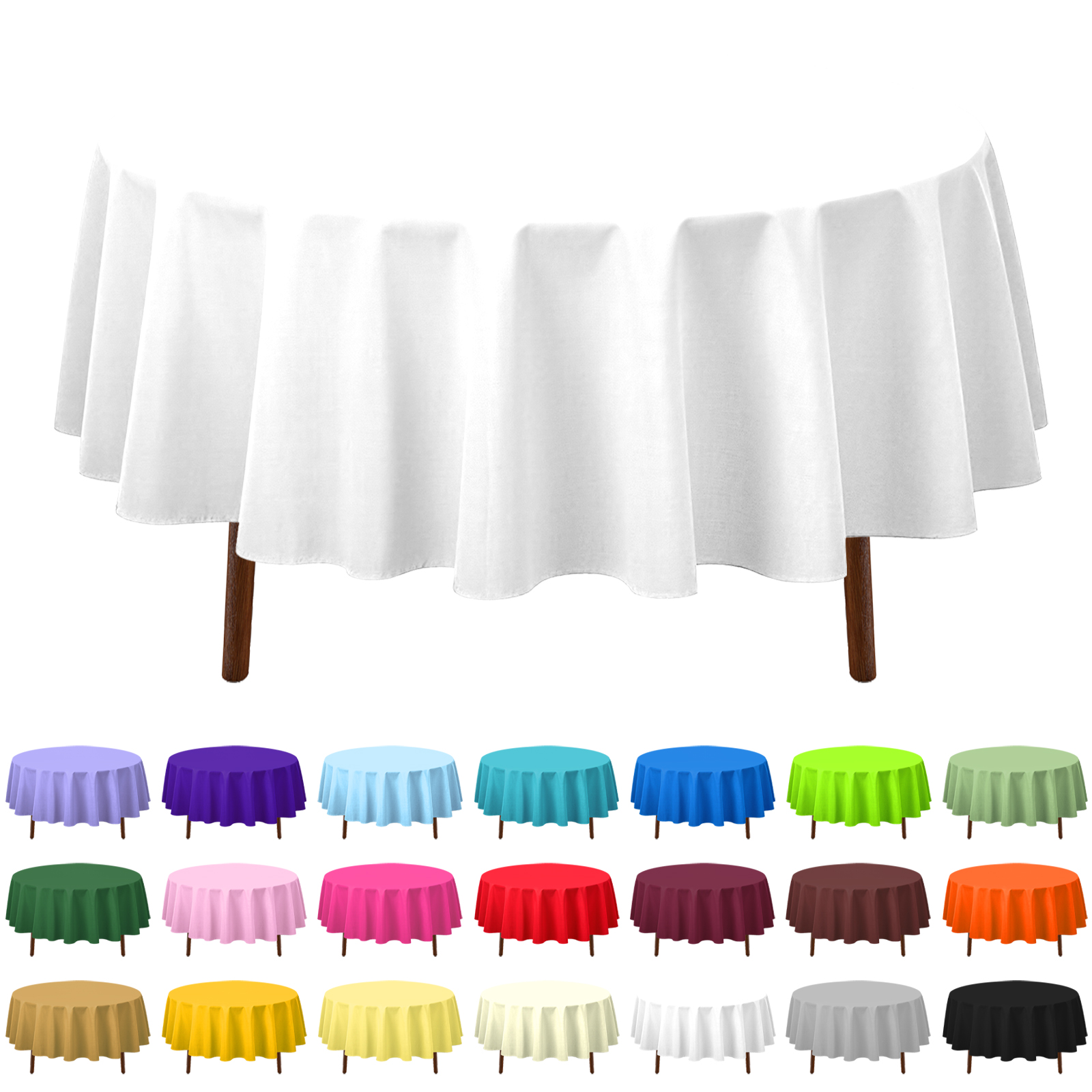 plastic tablecloth with elastic edge for fitted tables