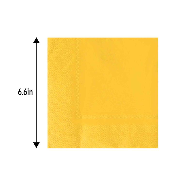 Yellow napkins