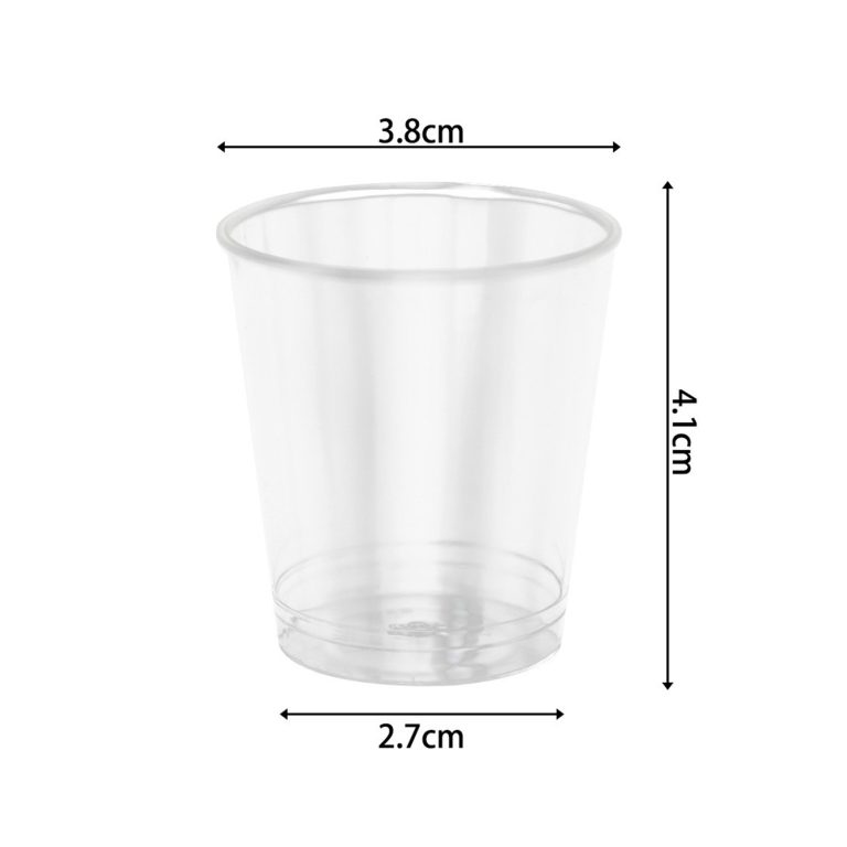 1 oz Clear Plastic Shot Cups