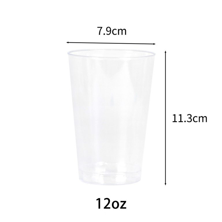 12 oz Clear Plastic Cups