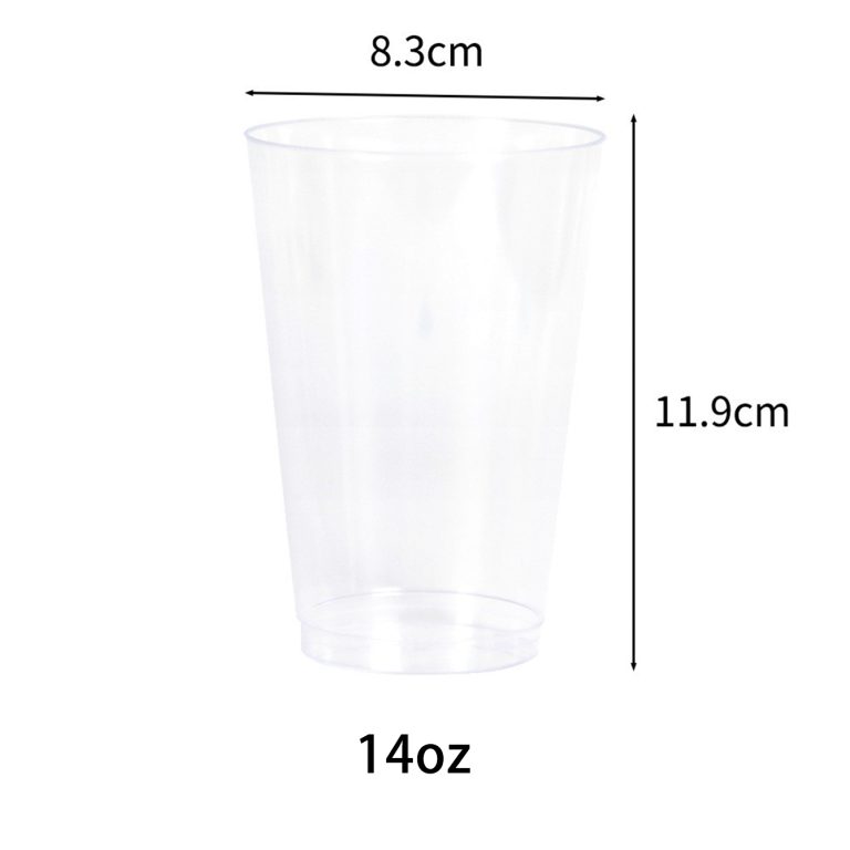 14 oz Clear Plastic Cups