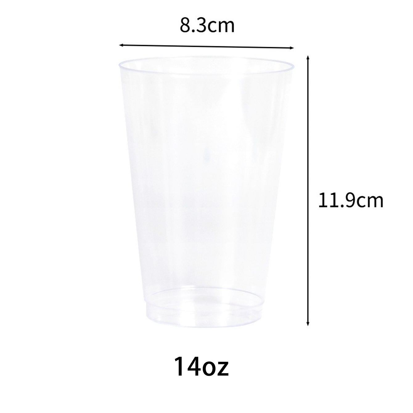 Wholesale 14 oz Clear Plastic Cups Manufacturer