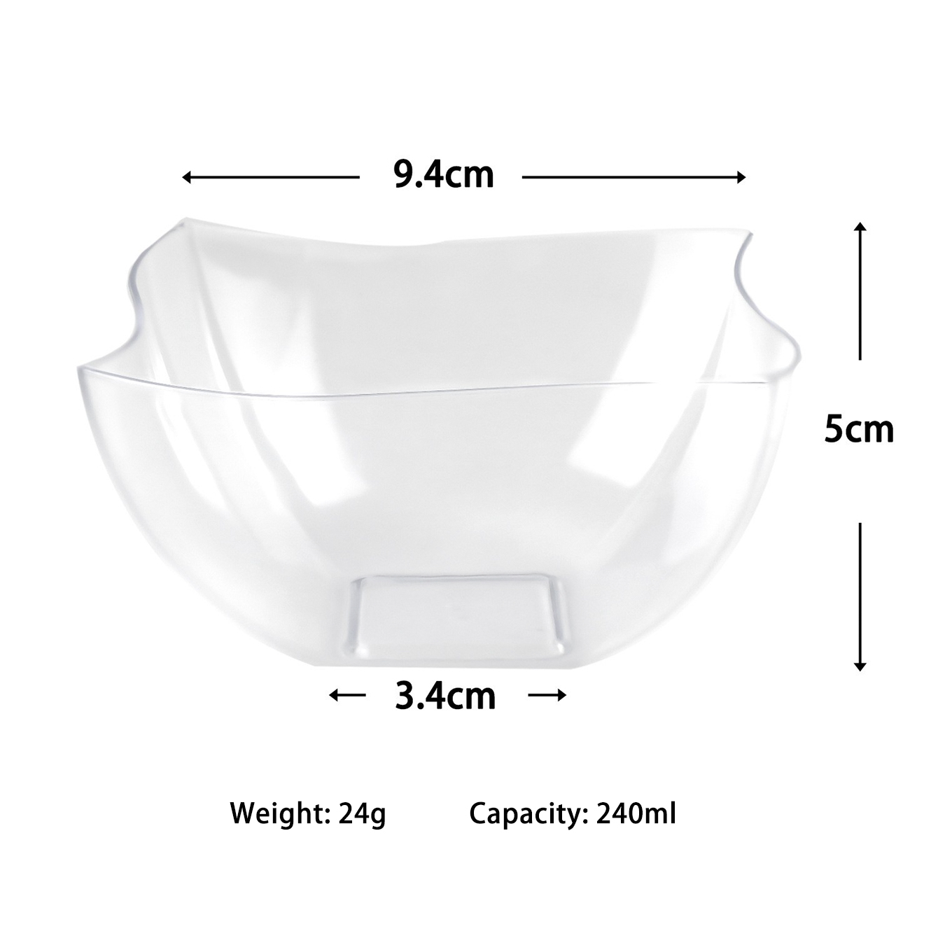 Wholesale 8 oz Clear Plastic Serving Bowls Manufacturer