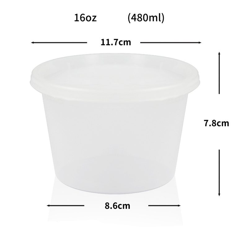 16oz Plastic Deli Containers with Lids