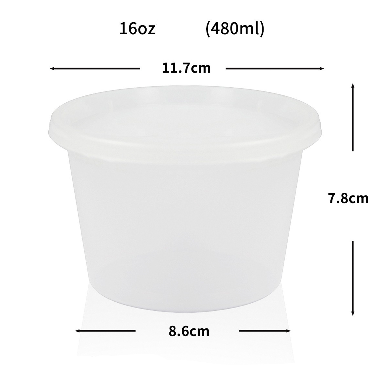 Wholesale 16oz Plastic Deli Containers with Lids Manufacturer
