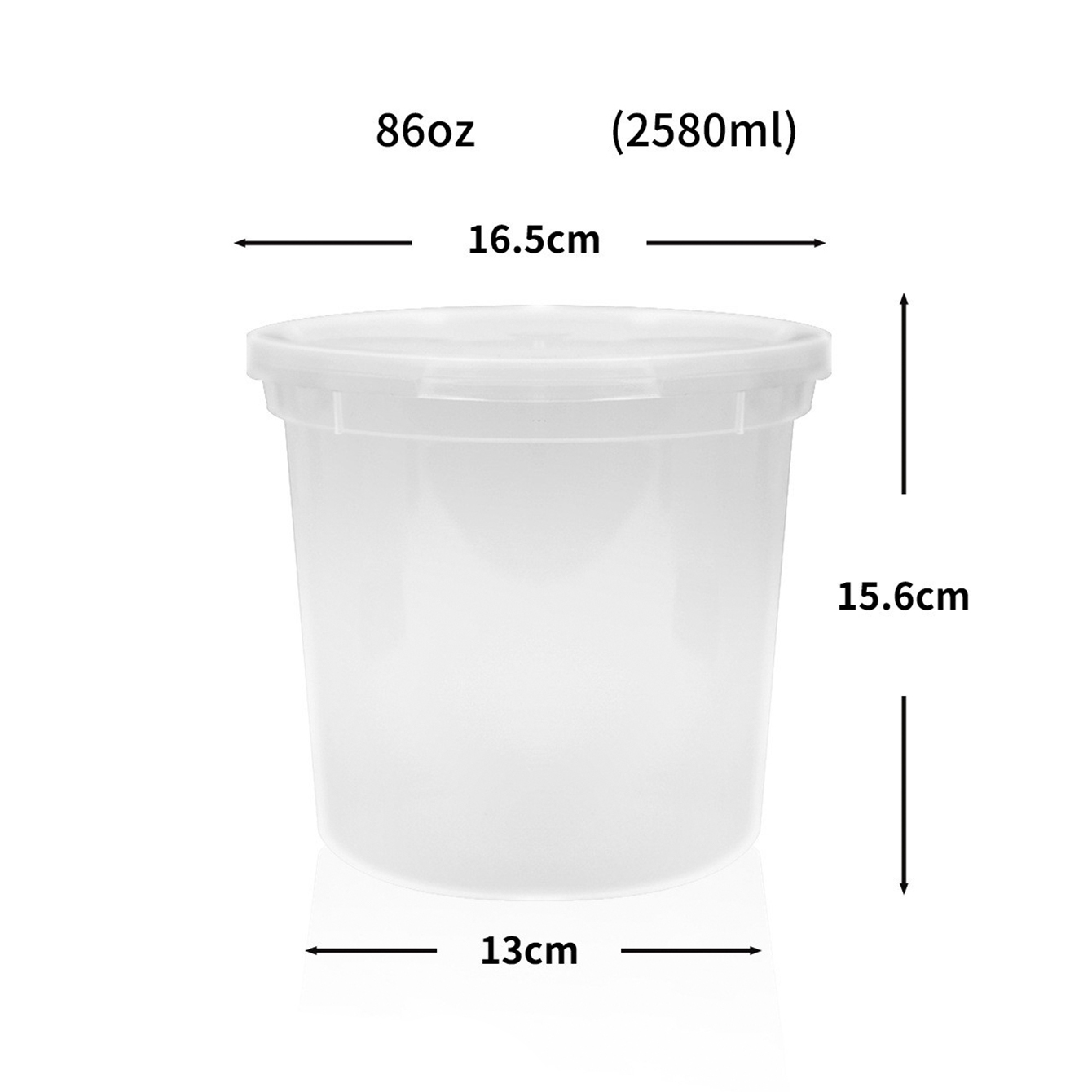 Wholesale 86oz Plastic Deli Containers with Lids Manufacturer