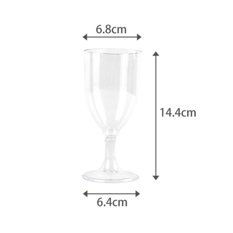 Disposable Clear Plastic Wine Glass
