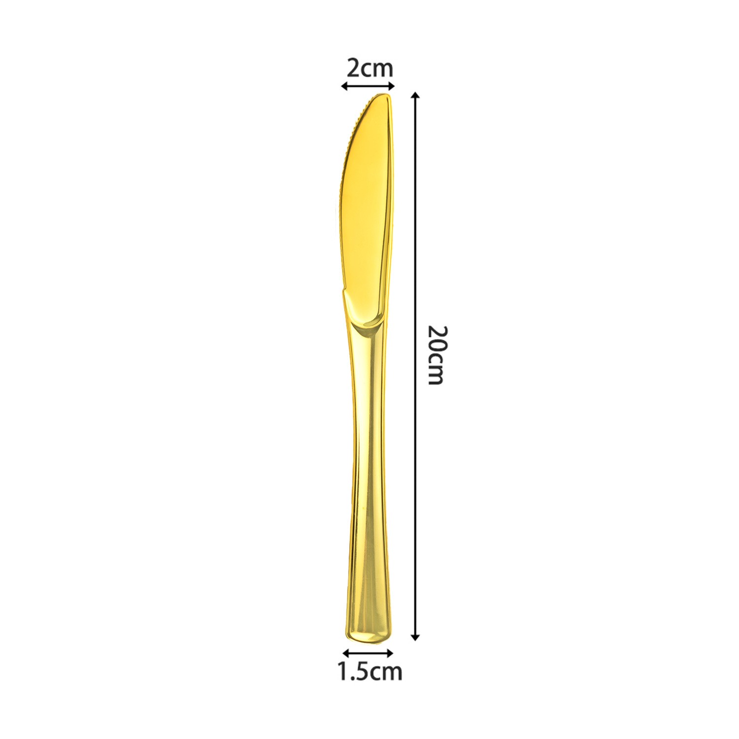 Wholesale Golden plastic fork and knife and spoon Manufacturer - Image 2