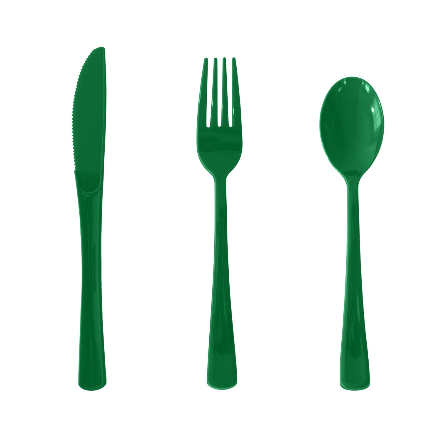 Wholesale Green Plastic knife and fork and spoon Manufacturer