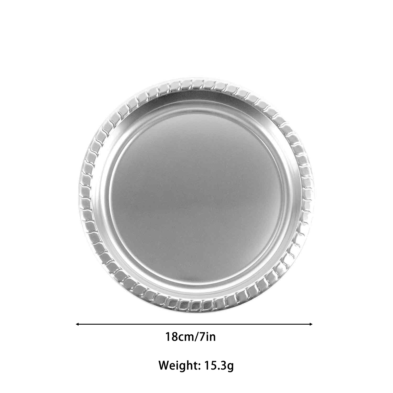 Wholesale 7 inch Silver Disposable Plastic Plates Manufacturer