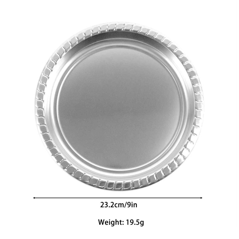 9 inch Silver Disposable Plastic Plates