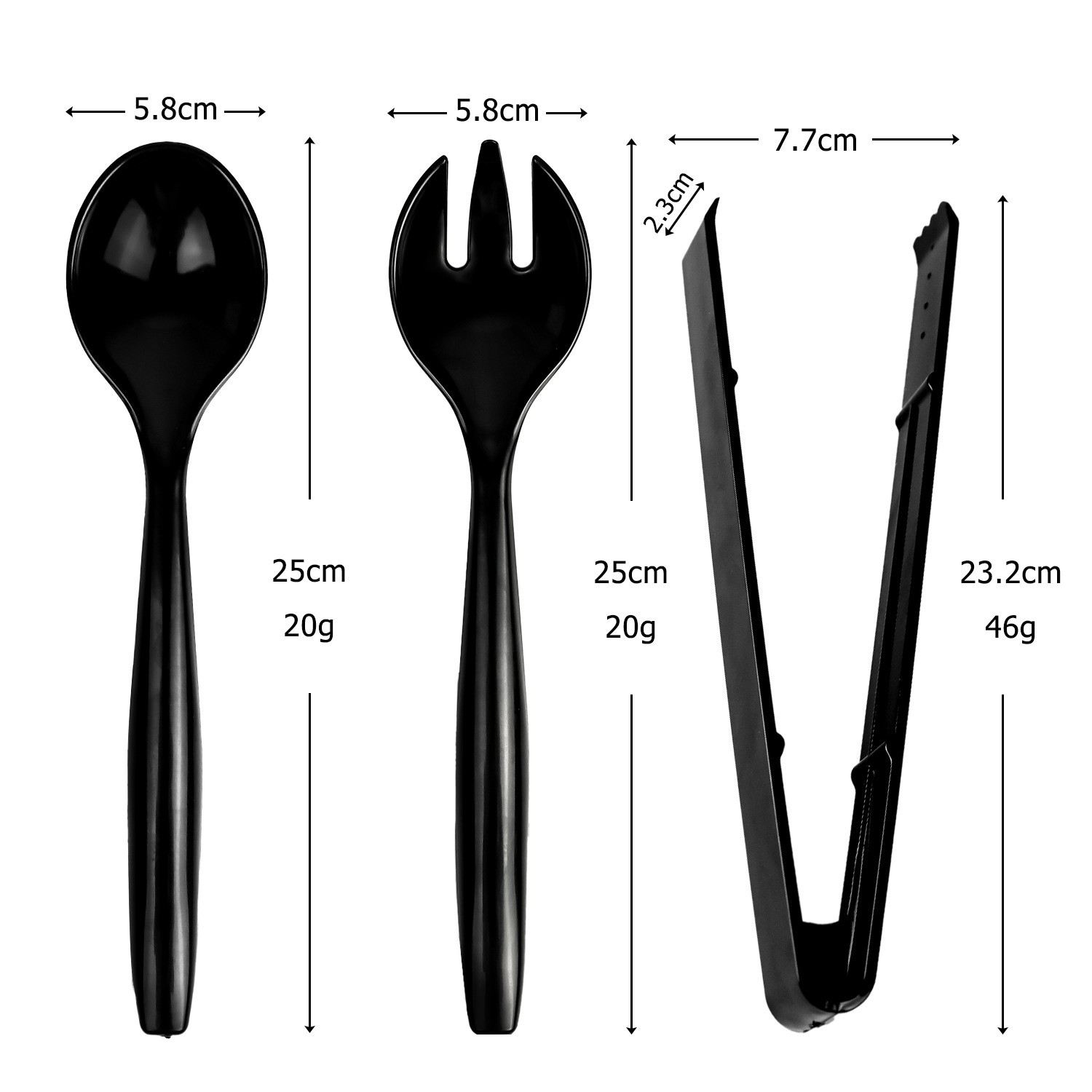 Wholesale Black Serving Utensils Set Manufacturer
