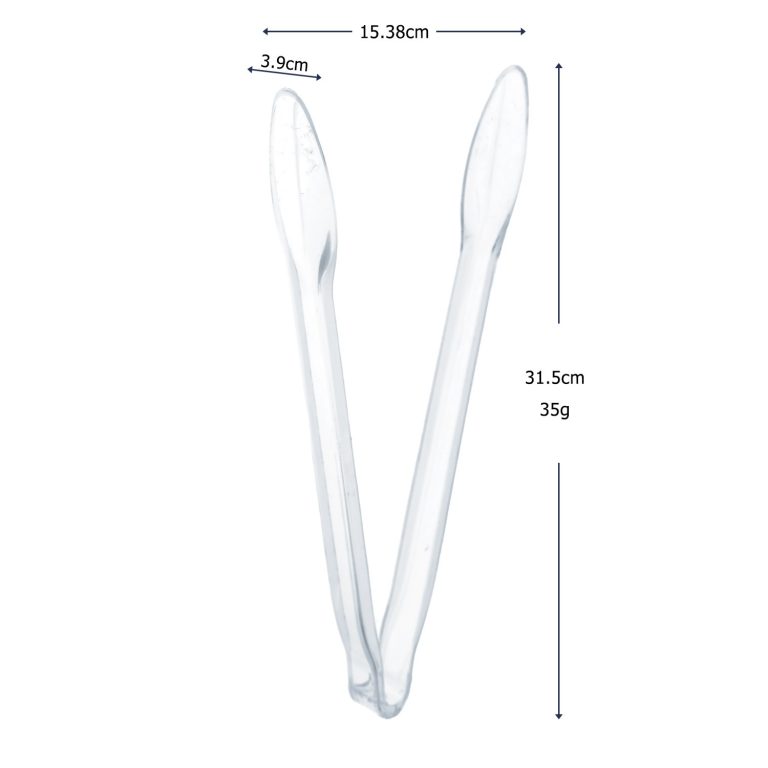 Clear Plastic Serving Tongs