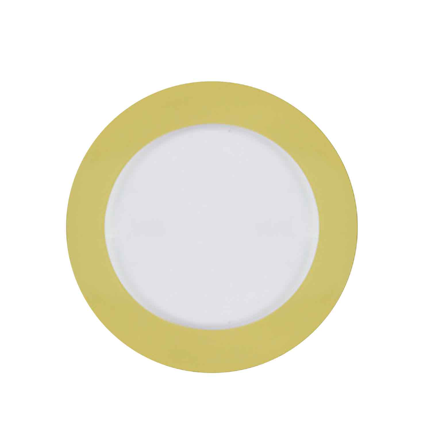 Wholesale White and Gold Plastic Dinner Plates Disposable Manufacturer